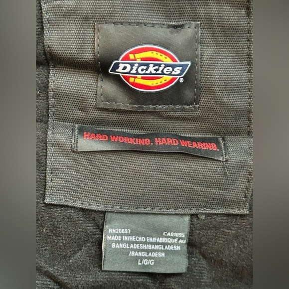 Dickies Men's Black Renegade Waterproof Flex Duck Jacket | Size Large | NWT - Picture 7 of 8